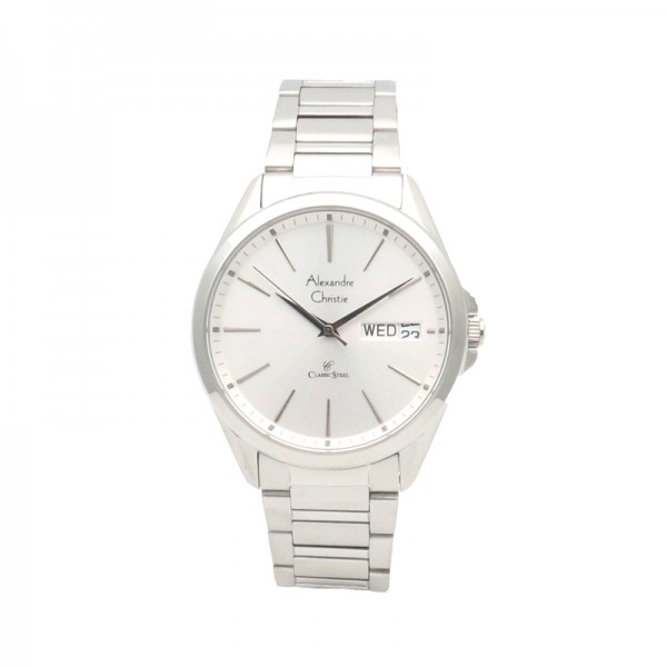 Alexandre Christie AC 8592 Silver White Man MEBSSSL